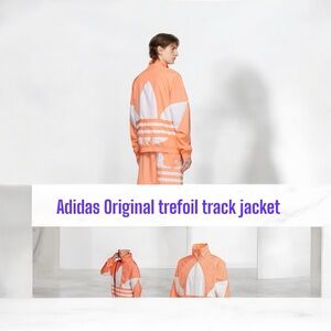 Adidas Orange Track Jacket sz XL NWT